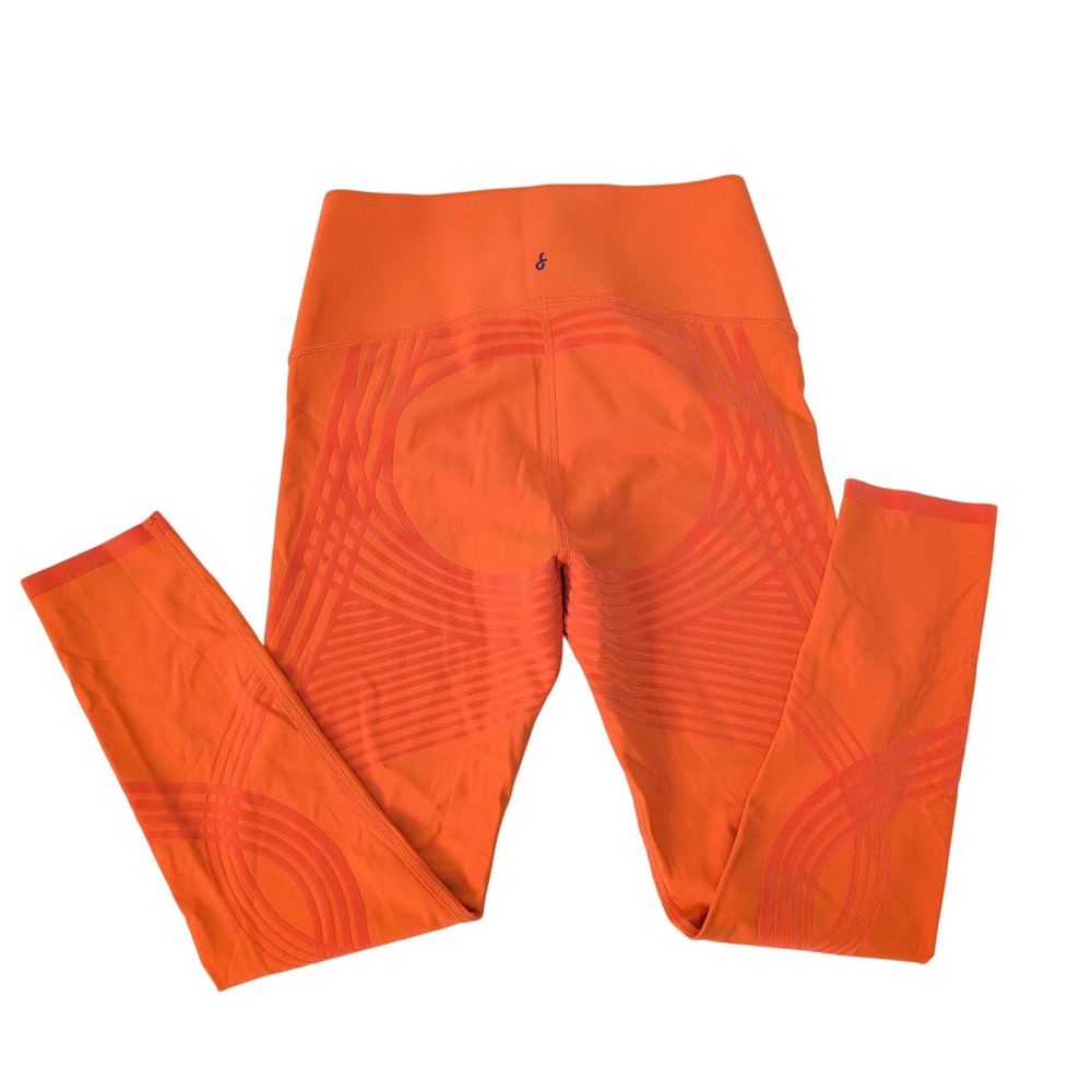 Fanka Body Sculpting Rebound High Waisted 7/8 Leggings‎ Orange Women Small